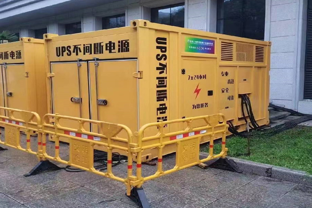 河西区街道发电机租赁施工现场